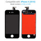 Displej pro iPhone 4, Black, Dotykové sklo s rámem