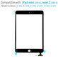 Dotykové sklo s IC konektorem pro iPad Mini, Mini 2, Black