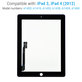 Dotykové sklo pro iPad 3, iPad 4, Black