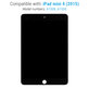 LCD Displej pro iPad Mini 4, Black, Dotykové sklo bez rámu