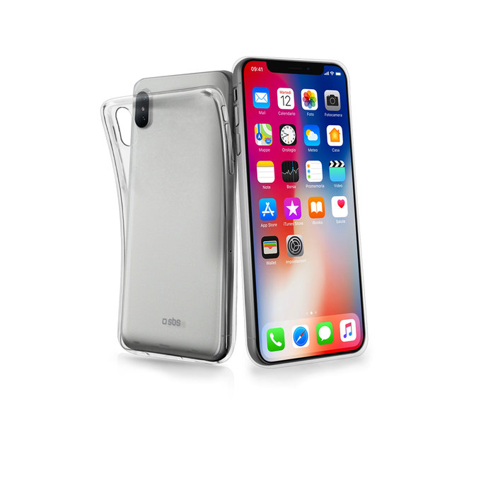 SBS - Skinny Pouzdro pro iPhone X, XS a 11 Pro, transparentí