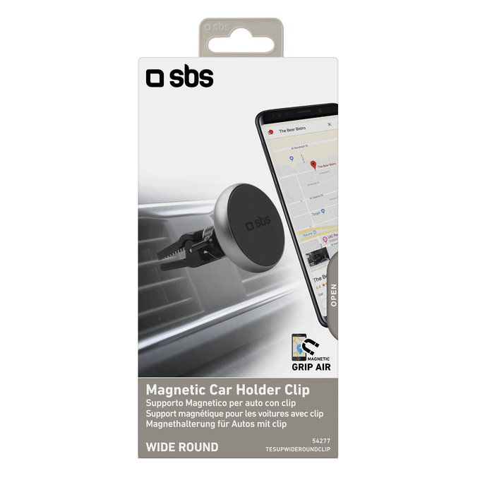 SBS - Držák do ventilace auta, magnetický, černý
