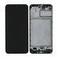 Samsung Galaxy M21 M215F - LCD Displej + Dotykové Sklo + Rám (Black) - GH82-22509A, GH82-22836A, GH82-21266A, GH82-21265A Genuine Service Pack