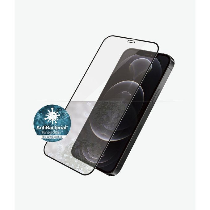 PanzerGlass - Tvrzené Sklo Case Friendly AB pro iPhone 12 a 12 Pro, černá
