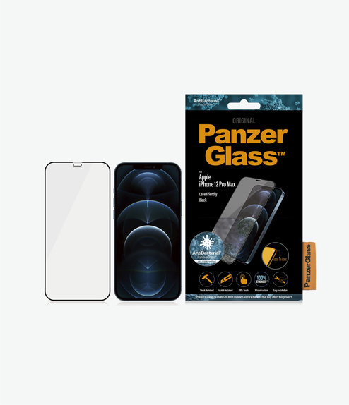 PanzerGlass - Tvrzené Sklo Case Friendly AB pro iPhone 12 Pro Max, černá