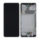 Samsung Galaxy A42 5G A426B - LCD Displej + Dotykové Sklo + Rám (Prism Dot Black) - GH82-24375A, GH82-24376A Genuine Service Pack