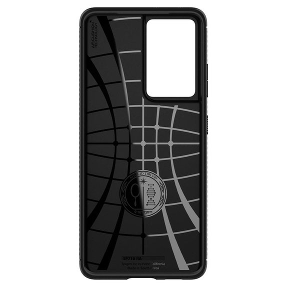 Spigen - Pouzdro Rugged Armor pro Samsung Galaxy S21 Ultra, černá