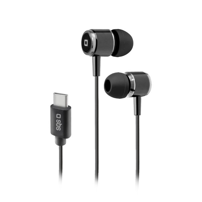SBS - Sluchátka Studio Mix 100C s mikrofonem, USB-C, černá