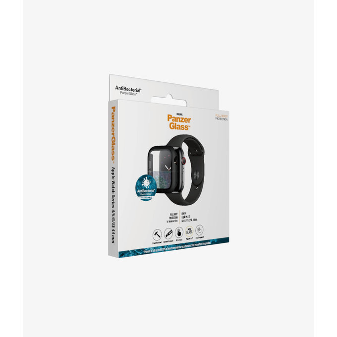 PanzerGlass - Tvrzené Sklo Full Body AB pro Apple Watch 4, 5, 6, SE (1st gen) a SE (2nd gen) 44mm, černá