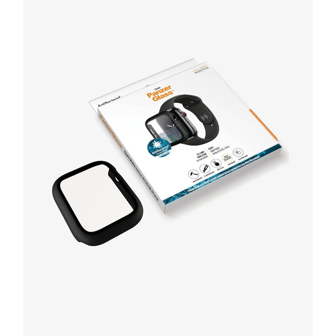 PanzerGlass - Tvrzené Sklo Full Body AB pro Apple Watch 4, 5, 6, SE (1st gen) a SE (2nd gen) 44mm, černá