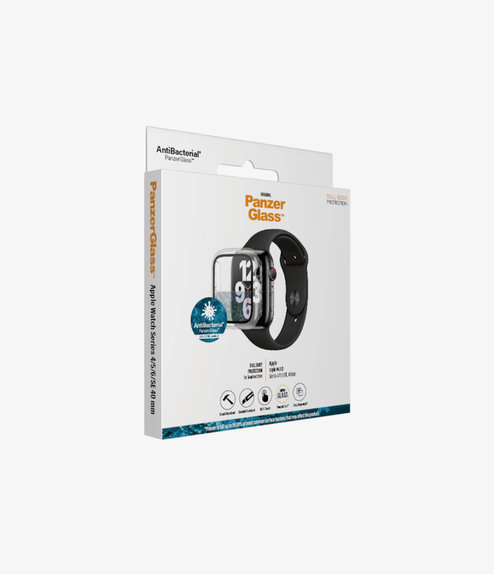 PanzerGlass - Tvrzené Sklo Full Body AB pro Apple Watch 4, 5, 6, SE (1st gen) a SE (2nd gen) 40mm, transparentná