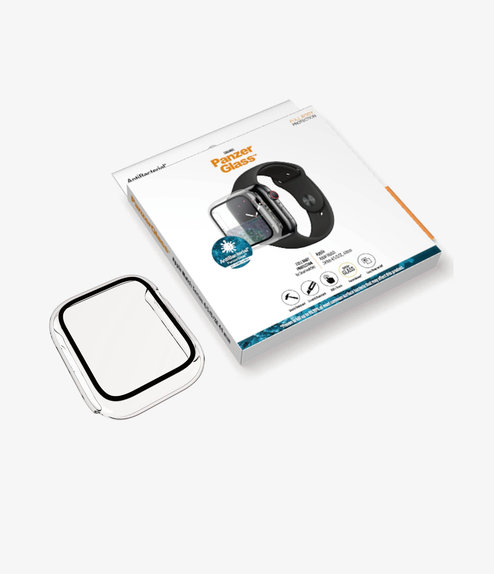 PanzerGlass - Tvrzené Sklo Full Body AB pro Apple Watch 4, 5, 6, SE (1st gen) a SE (2nd gen) 44mm, transparentná