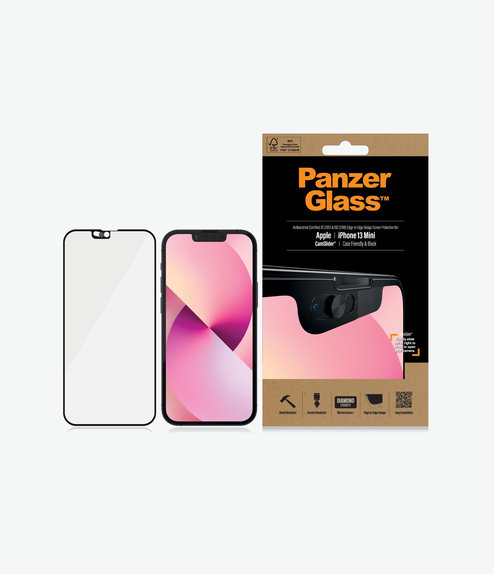 PanzerGlass - Tvrzené Sklo Case Friendly CamSlider AB pro iPhone 13 mini, černá