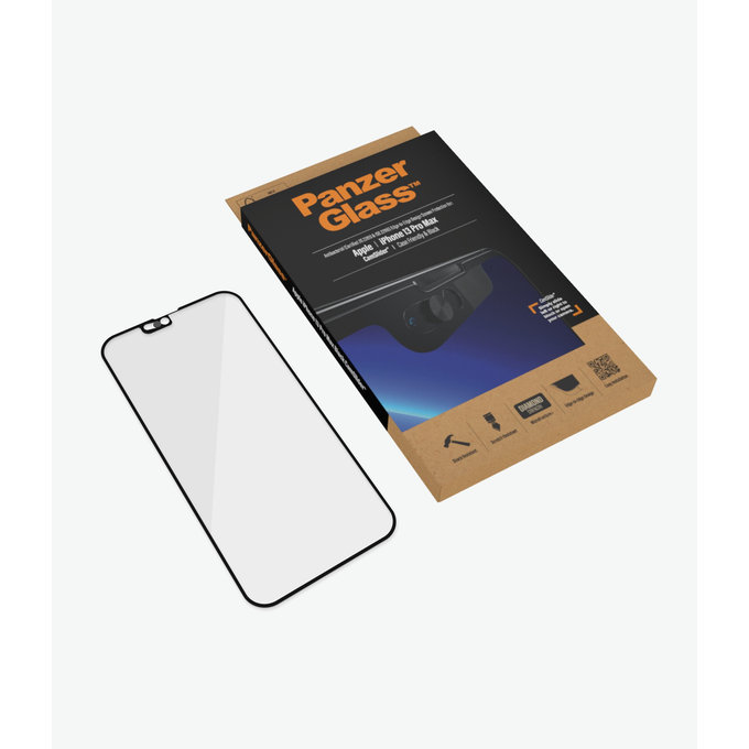 PanzerGlass - Tvrzené Sklo Case Friendly CamSlider AB pro iPhone 13 Pro Max a 14 Plus, černá
