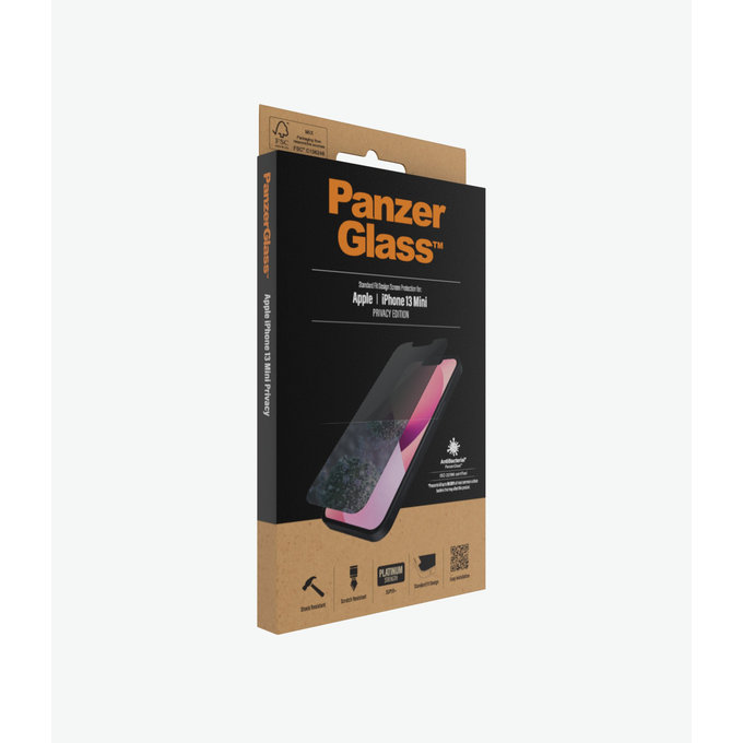 PanzerGlass - Tvrzené Sklo Standard Fit Privacy AB pro iPhone 13 mini, transparentná