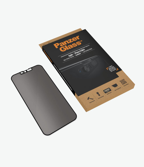 PanzerGlass - Tvrzené Sklo Case Friendly Privacy CamSlider AB pro iPhone 13 mini, černá