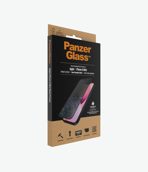 PanzerGlass - Tvrzené Sklo Case Friendly Privacy AB pro iPhone 13 mini, černá