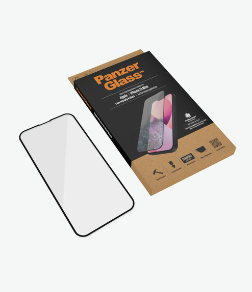 PanzerGlass - Tvrzené Sklo Case Friendly AB pro iPhone 13 mini, černá