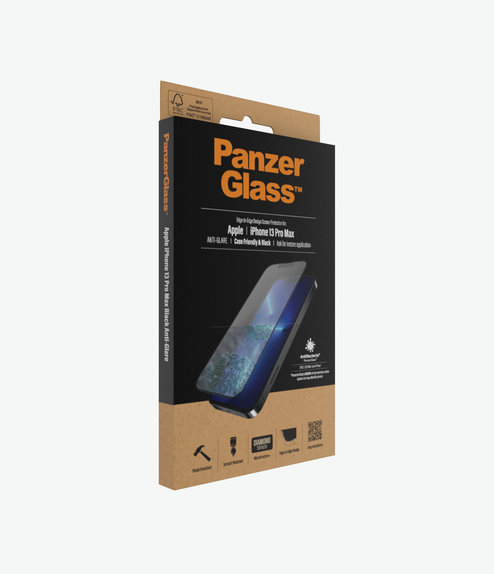 PanzerGlass - Tvrzené Sklo Case Friendly Anti-Glare AB pro iPhone 13 Pro Max a 14 Plus, černá