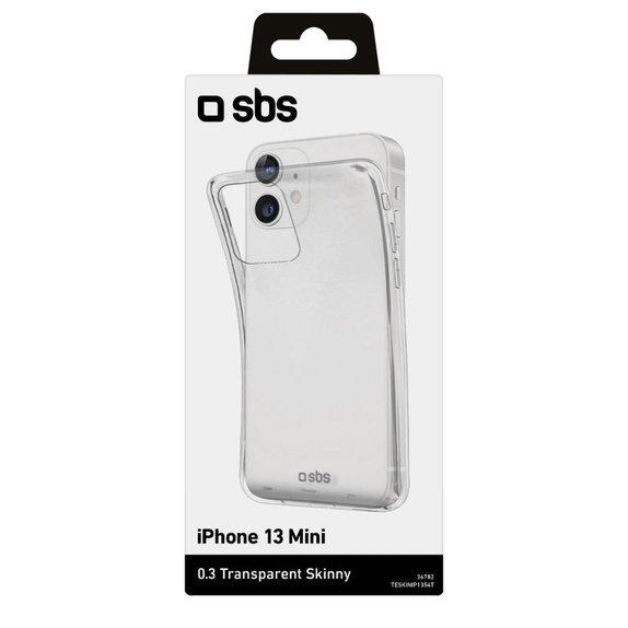 SBS - Pouzdro Skinny pro iPhone 13 mini, transparentí