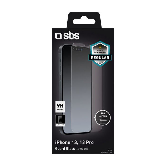 SBS - Tvrzené Sklo pro iPhone 13, 13 Pro, 14 a 16e, transparentí