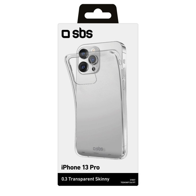 SBS - Pouzdro Skinny pro iPhone 13 Pro, transparentí