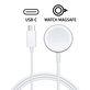 Magnetická rychlonabíječka pro Apple Watch, USB-C, 1 m, aluminium, bulk