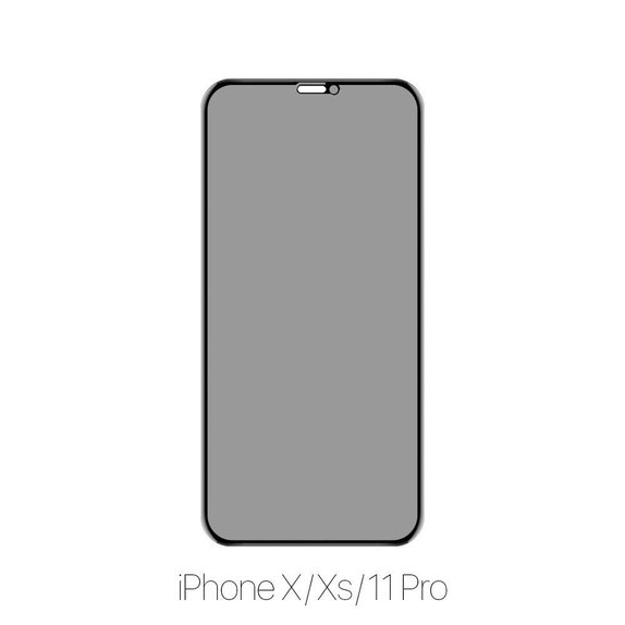 FixPremium Privacy Anti-Spy Glass - Tvrzené sklo pro iPhone X, Xs a 11 Pro