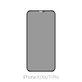 FixPremium Privacy Anti-Spy Glass - Tvrzené sklo pro iPhone X, Xs a 11 Pro
