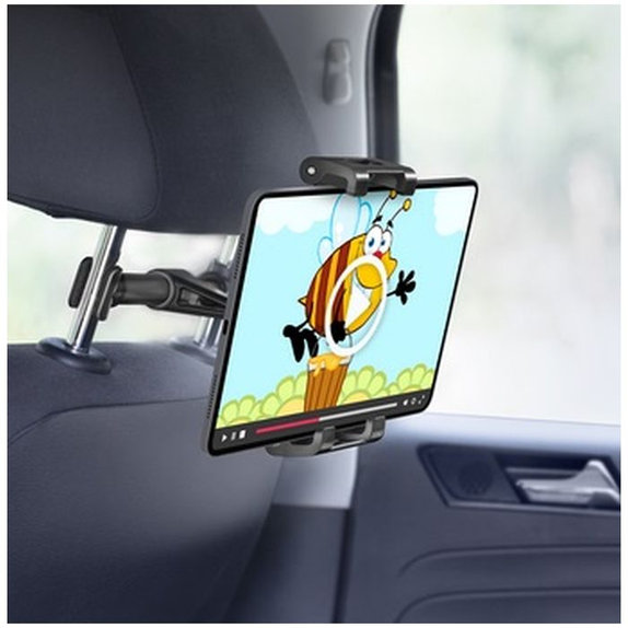 SBS - Držák na opírku hlavy Mount Pro pro smartfón a tablet do 12.9", černá