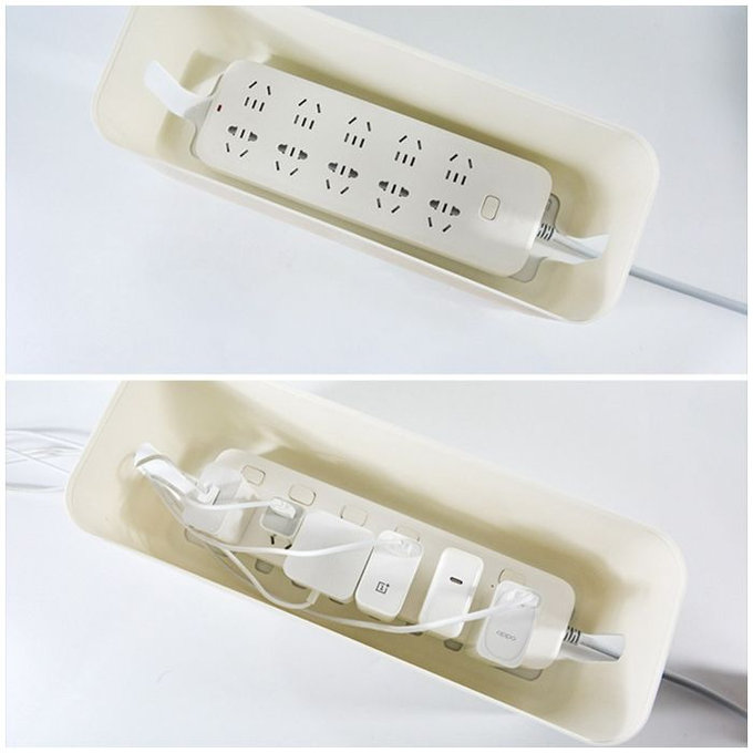 FixPremium - Organizér Kabelů - Cable Box, černá