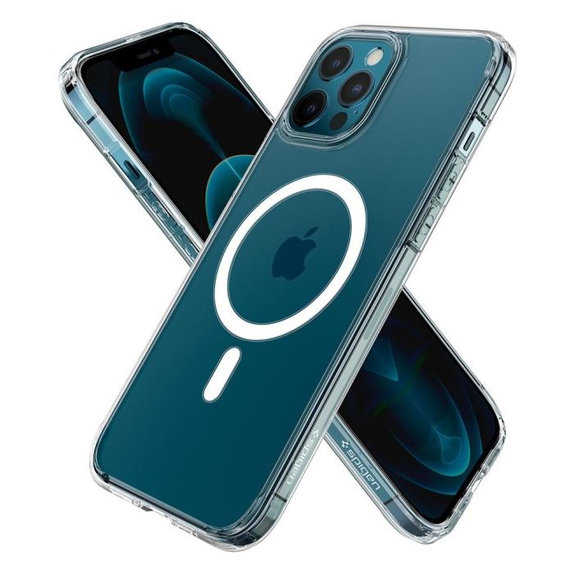 Spigen - Pouzdro Ultra Hybrid s MagSafe pro iPhone 12 Pro Max, bílá