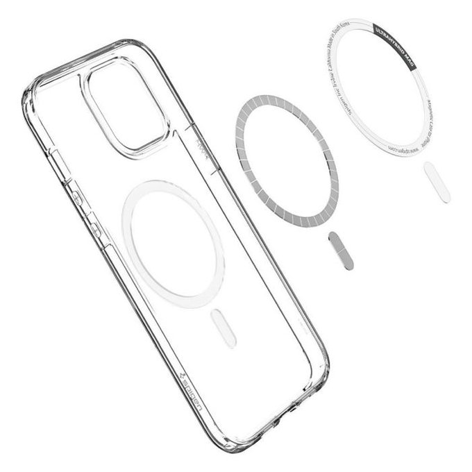 Spigen - Pouzdro Ultra Hybrid s MagSafe pro iPhone 12 Pro Max, bílá