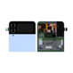 Samsung Galaxy Z Flip 4 F721B - LCD Displej + Dotykové Sklo + Rám (Vnější) (Blue) - GH97-27947D Genuine Service Pack