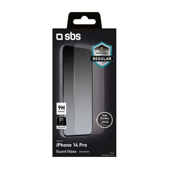 SBS - Tvrzené sklo pro iPhone 14 Pro, transparentná