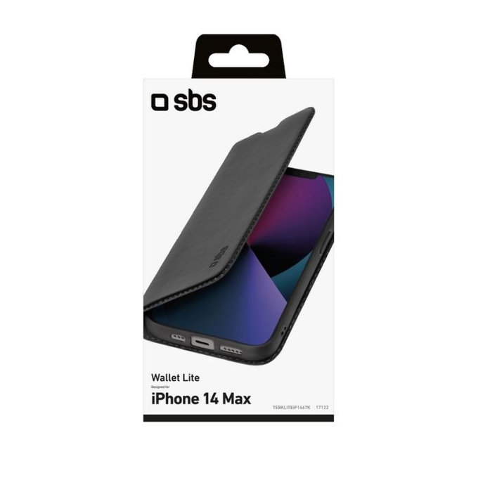 SBS - Pouzdro Book Wallet Lite pro iPhone 14 Plus, černá