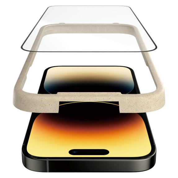 Tvrzené sklo UWF Anti-Reflective AB s aplikátorem pro iPhone 14 Pro, Černá, PanzerGlass