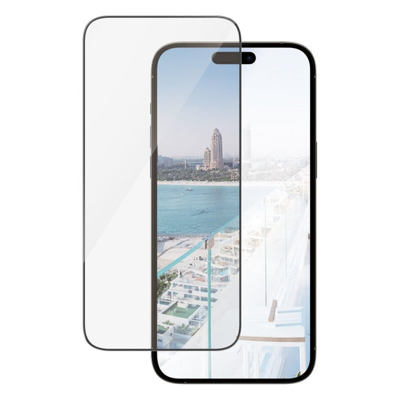 Tvrzené sklo UWF Anti-Reflective AB s aplikátorem pro iPhone 14 Pro Max, Černá, PanzerGlass