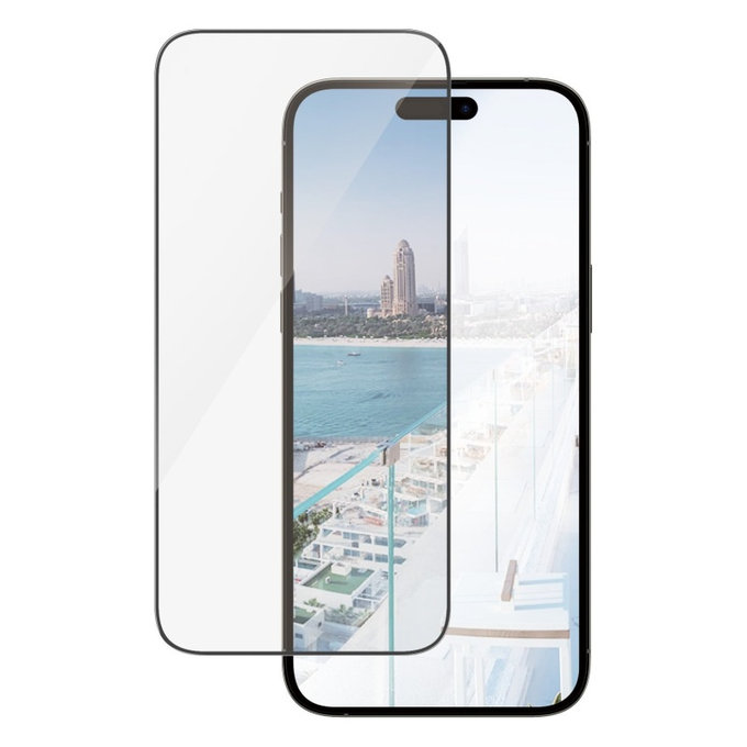 Tvrzené sklo UWF Anti-Reflective AB s aplikátorem pro iPhone 14 Pro Max, Černá, PanzerGlass