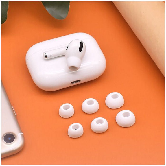 FixPremium - Vyměnitelné Gumičky pro AirPods Pro - Set 3ks (L, M, S), bílá