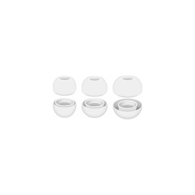 FixPremium - Vyměnitelné Gumičky pro AirPods Pro - Set 3ks (L, M, S), bílá