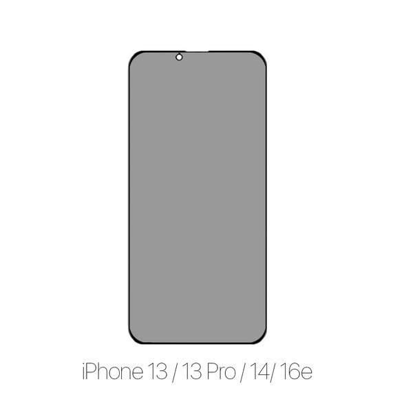 FixPremium Privacy Anti-Spy Glass - Tvrzené Sklo pro iPhone 13, 13 Pro, 14 a 16e