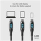 SBS - USB-C / USB-C Kabel s LCD a PowerDelivery 100W (1m), černá