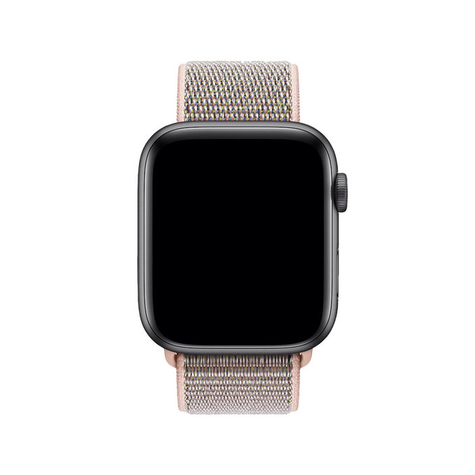 FixPremium - Nylonový Řemínek pro Apple Watch (38, 40 a 41mm), růžová