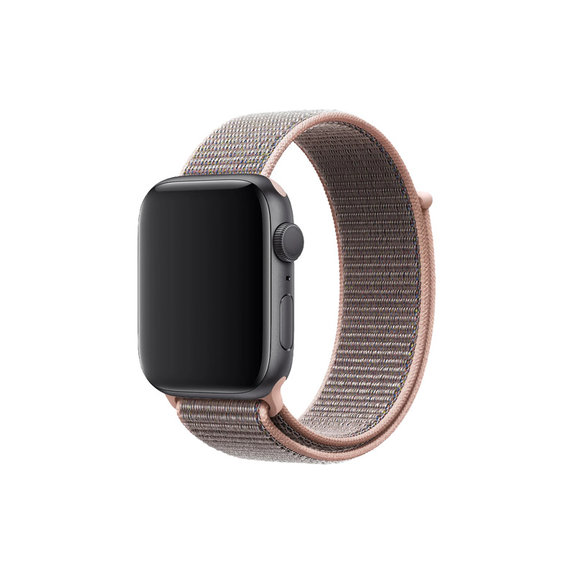 FixPremium - Nylonový Řemínek pro Apple Watch (38, 40 a 41mm), růžová