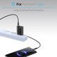 FixPremium - USB-C / USB Kabel s LED Indikátorom (1m), černá