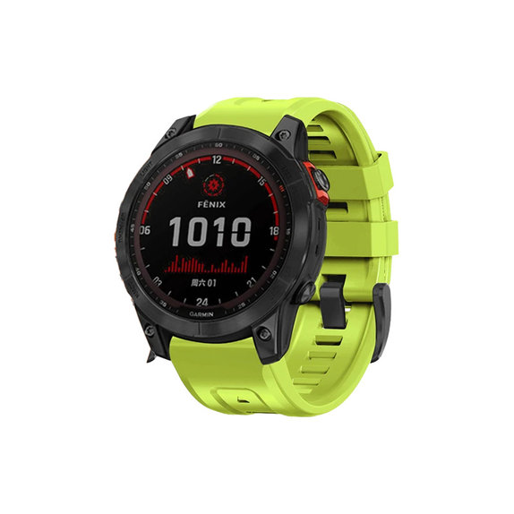 FixPremium - Silikónový Remienok pro Garmin (QuickFit 22mm), zelený