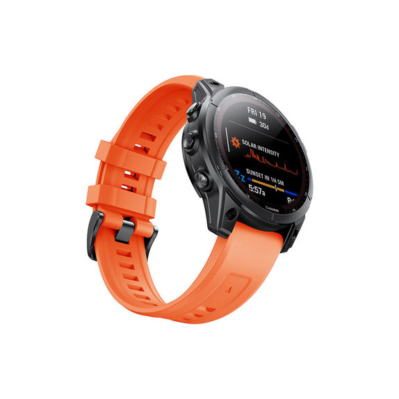 FixPremium - Silikónový Remienok pro Garmin (QuickFit 26mm), oranžový