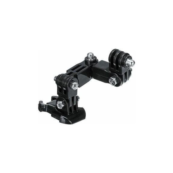 FixPremium - Trojramenný Držák na GoPro, čierny