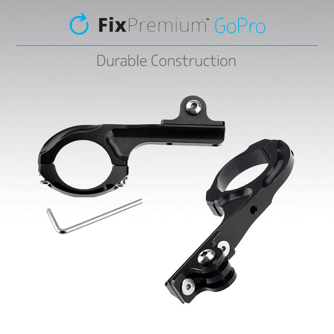 FixPremium - Držák na Bicykel/Motorku pro GoPro, čierny